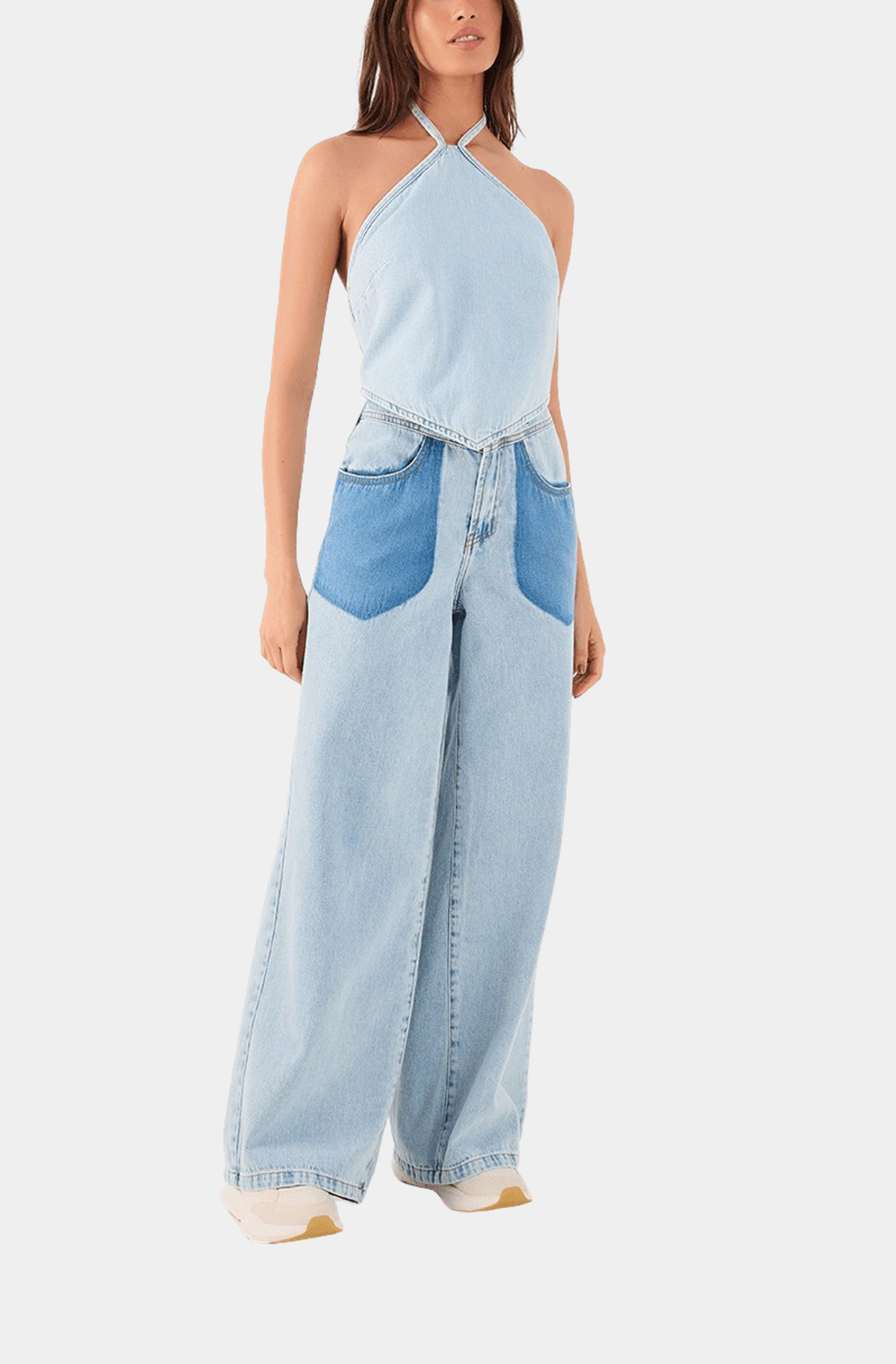Denim Halter Top