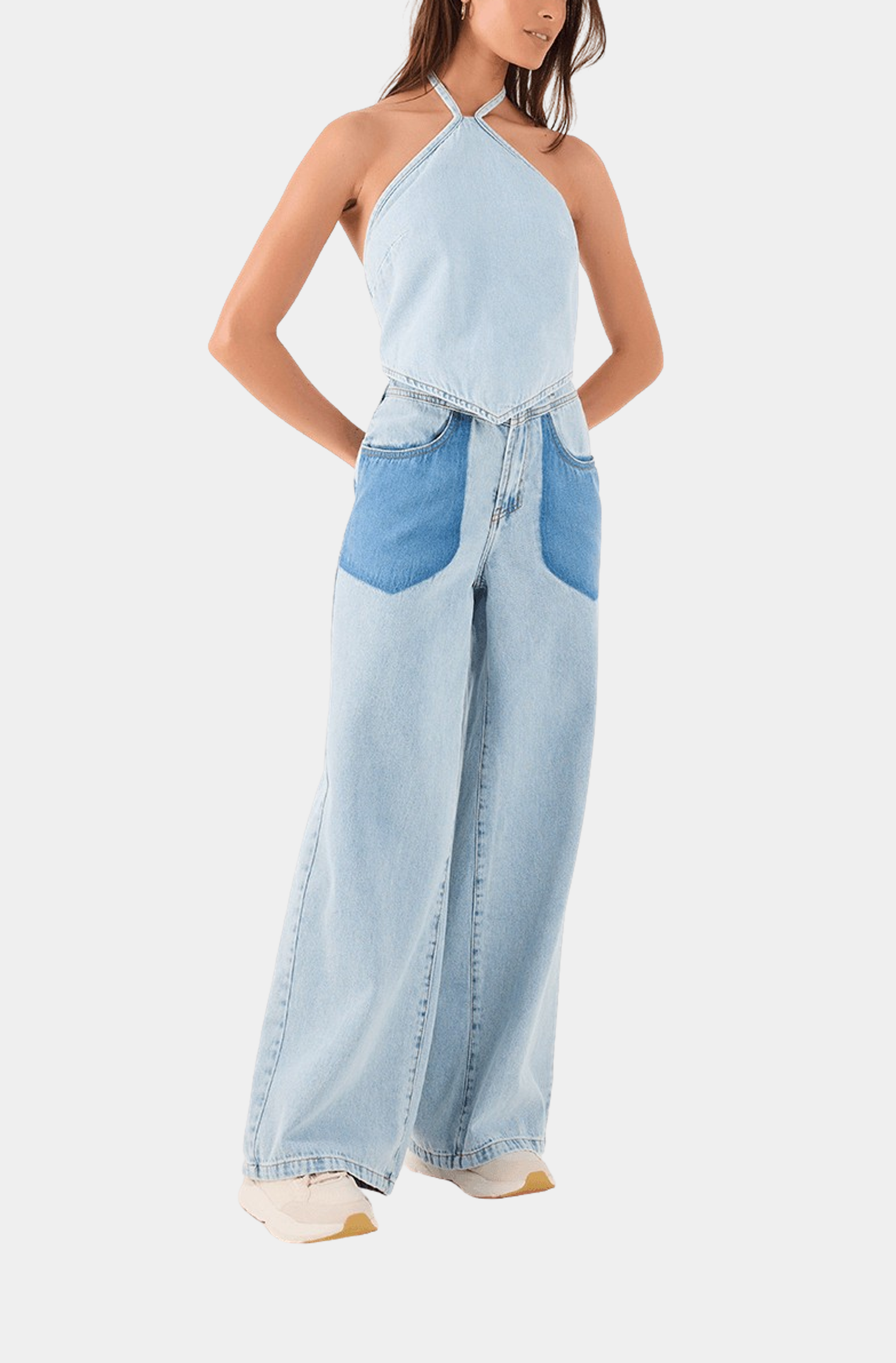 Denim Halter Top