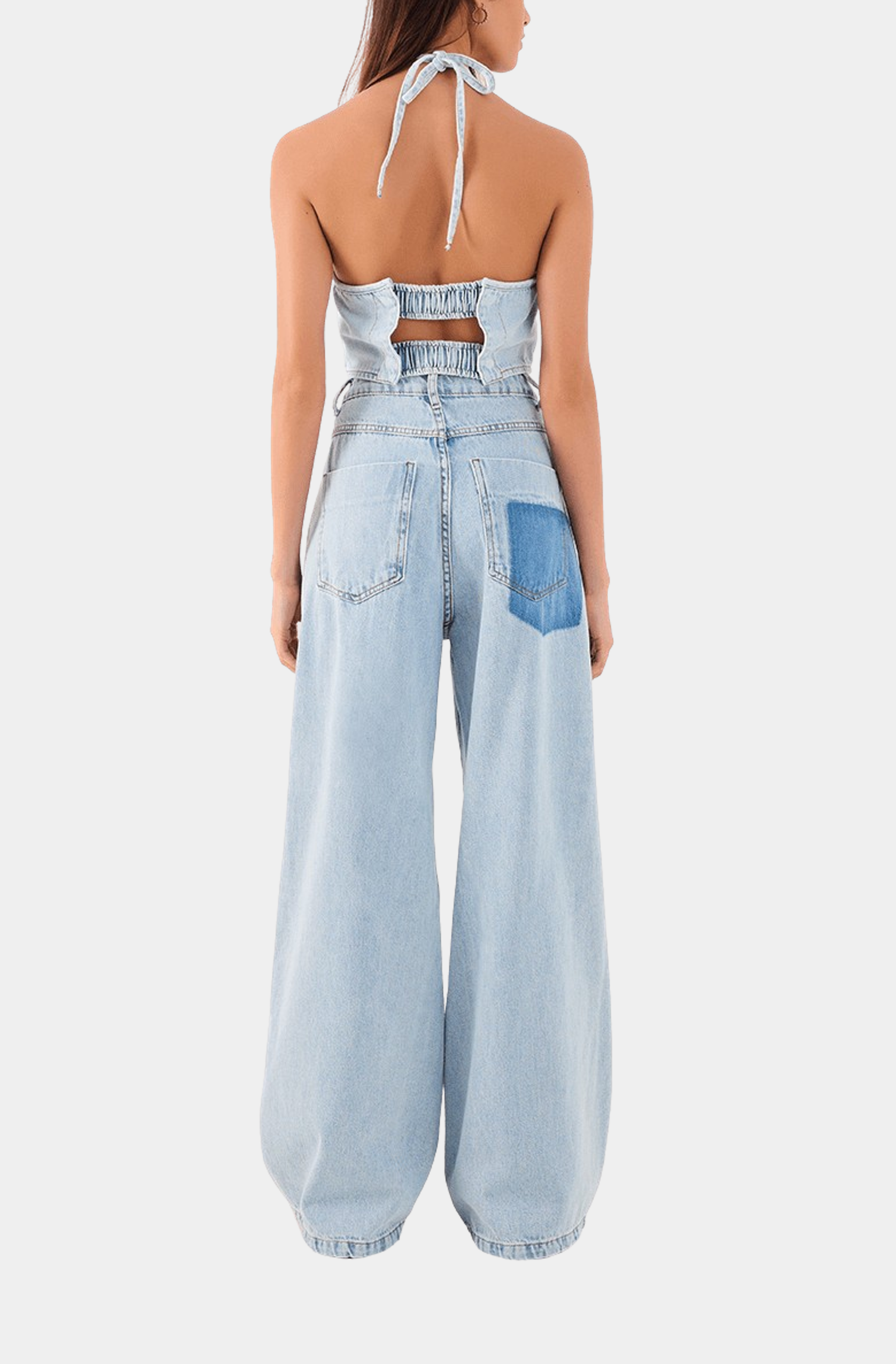Denim Halter Top