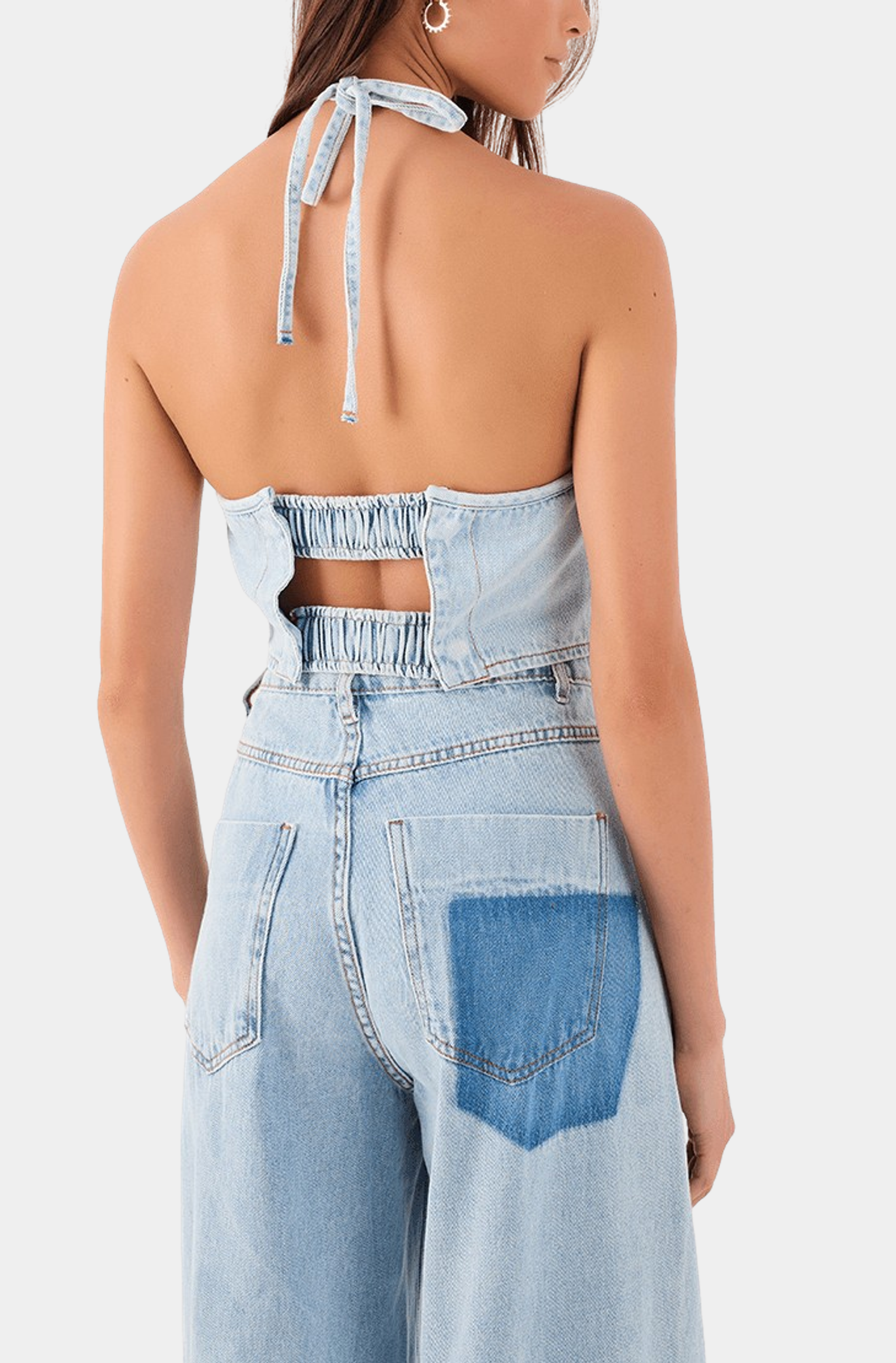 Denim Halter Top