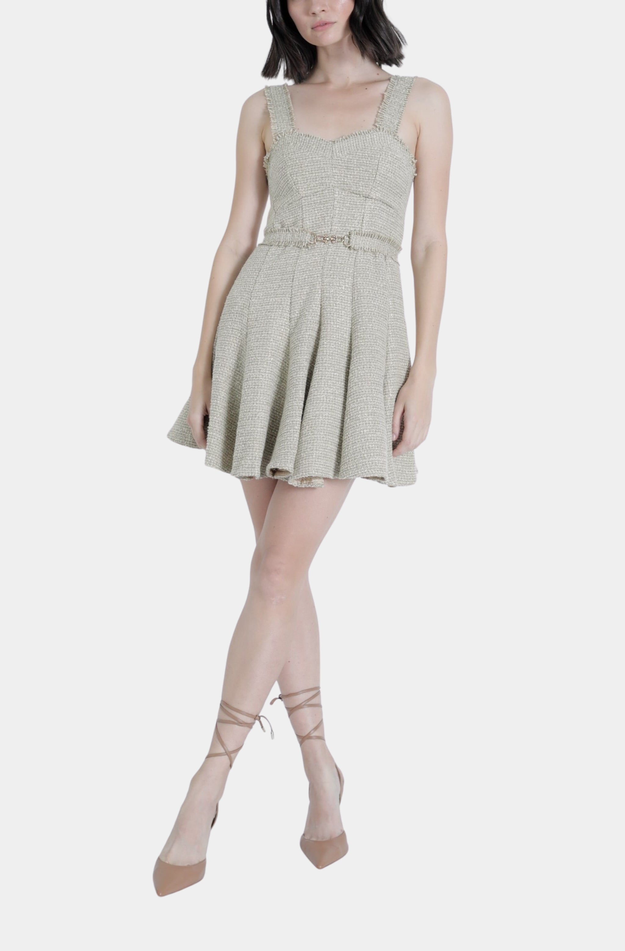 Amelia Tweed Mini Dress Hemline Oxford Amelia Tweed Mini Dress Hemline Oxford