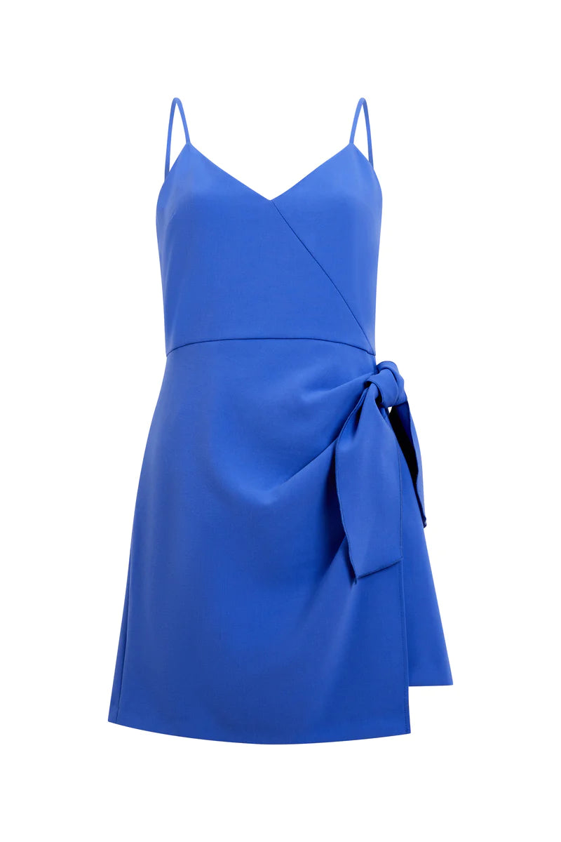 Whisper V Neck Bow Envelope Dress
