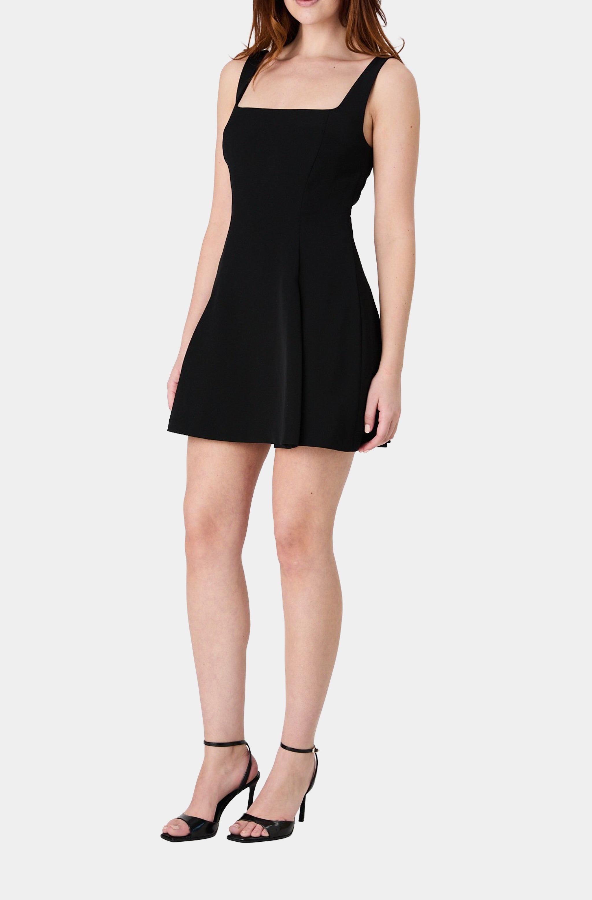 Square Neck Inverted Mini Dress