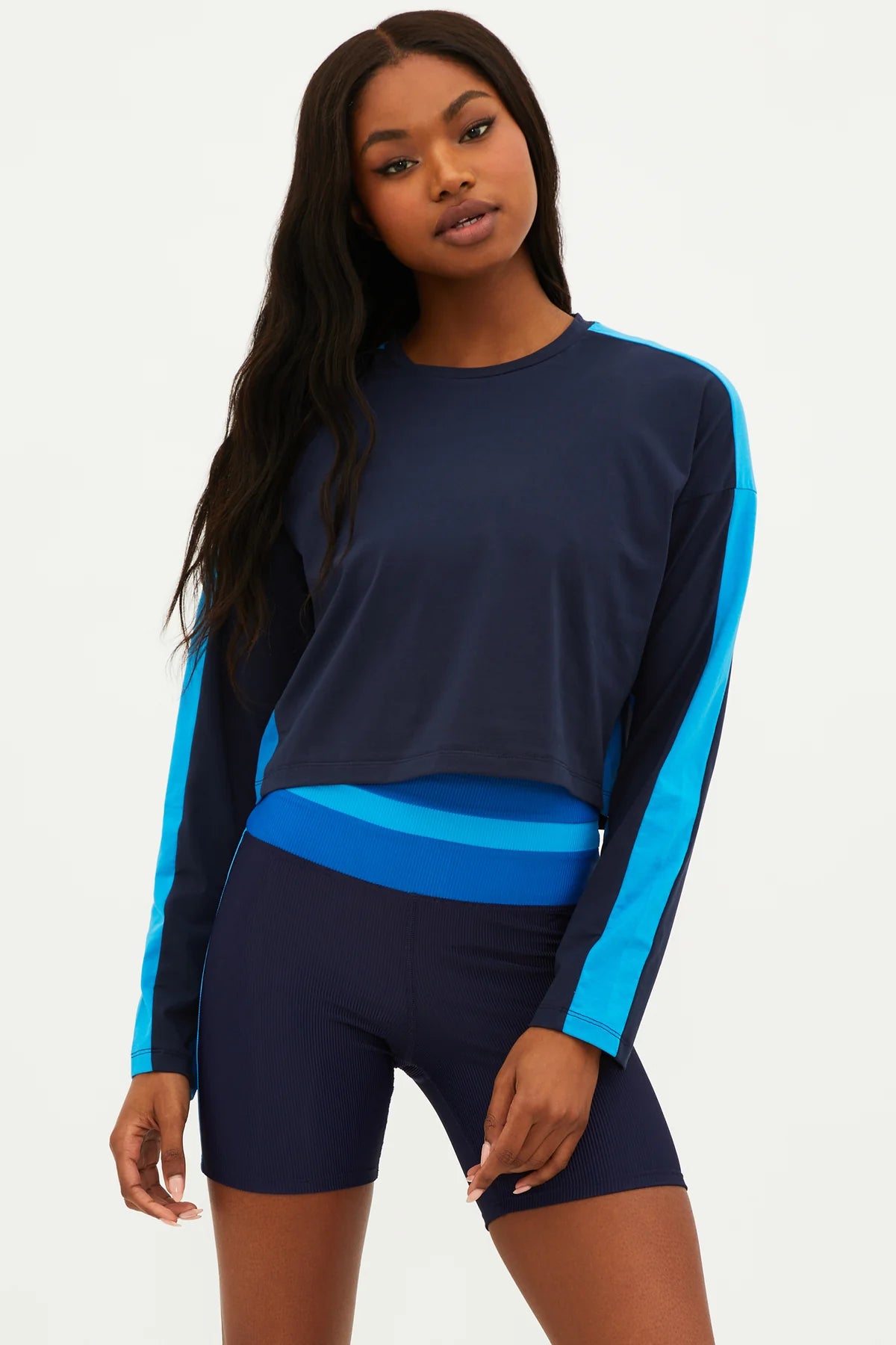 Paneled Rapids Long Sleeve Top
