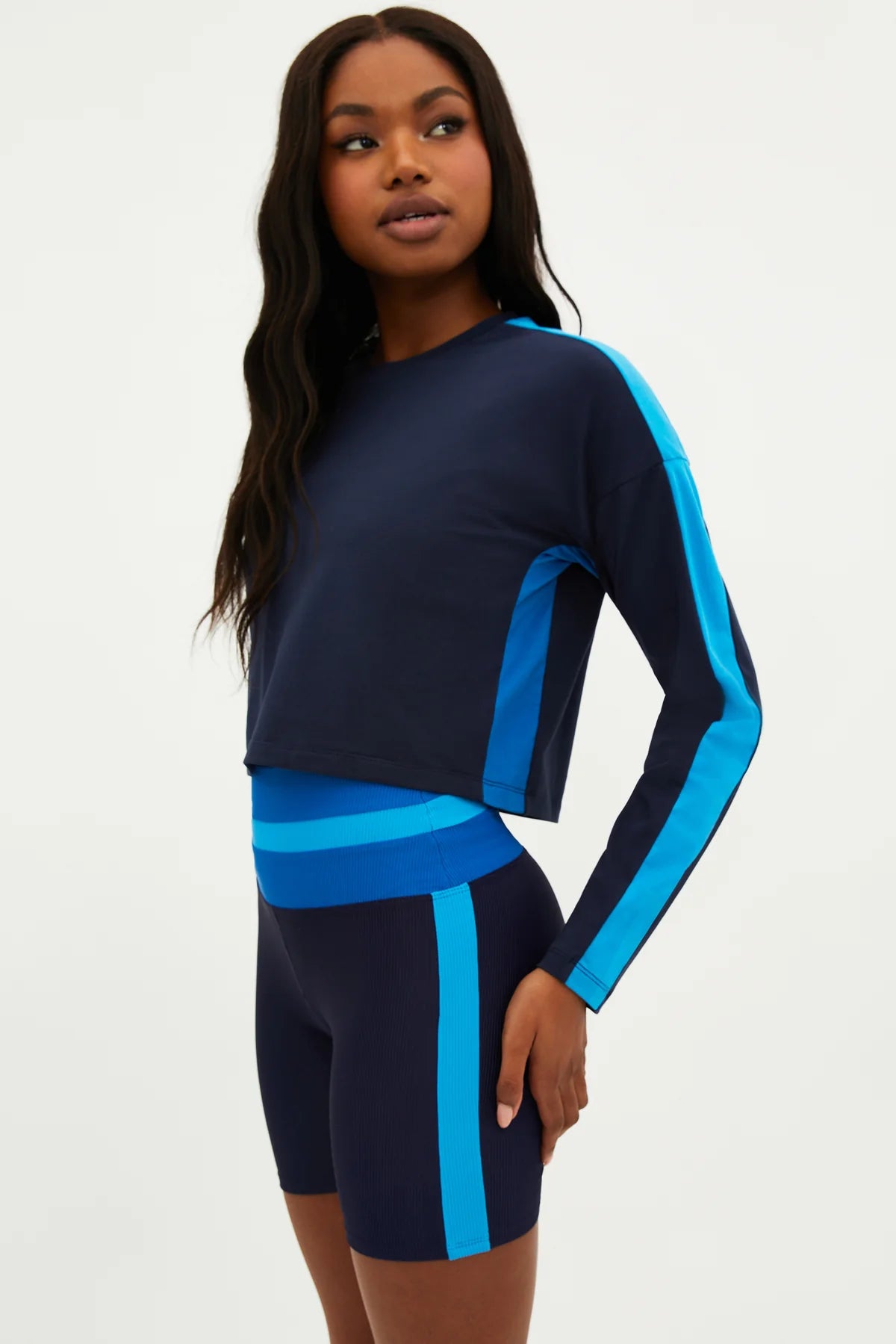 Paneled Rapids Long Sleeve Top
