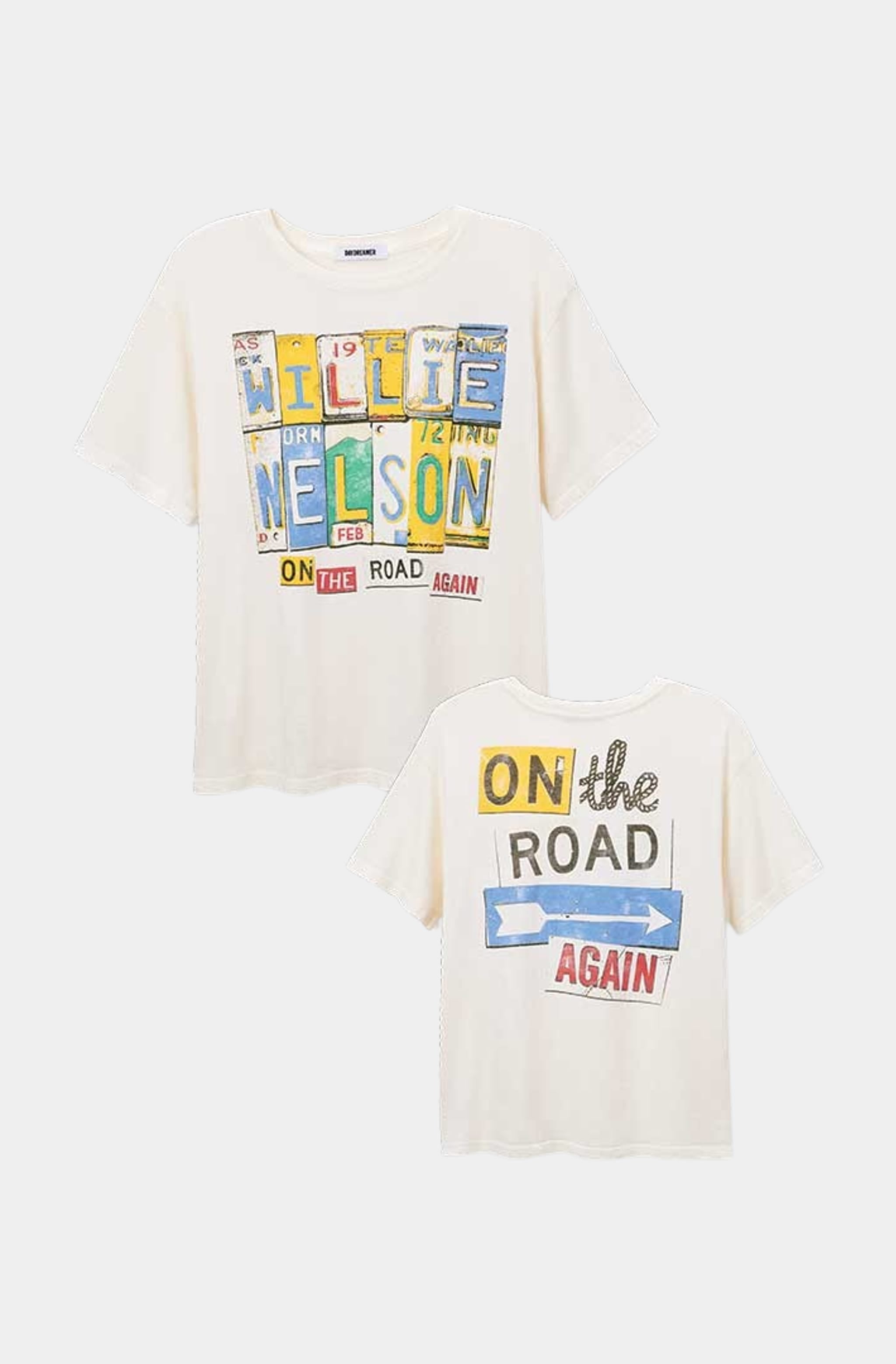 Willie Nelson On The Road Again Boyfriend Tee