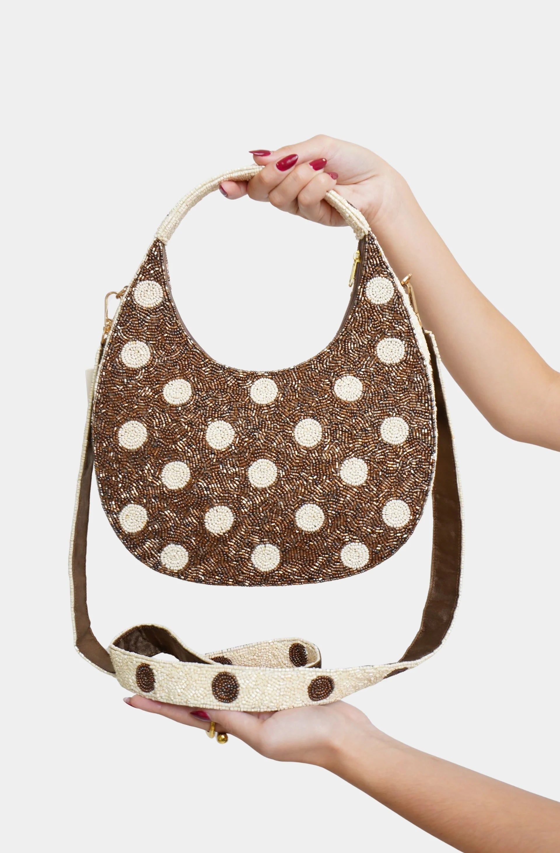 Polka Dot U - Shape Bag