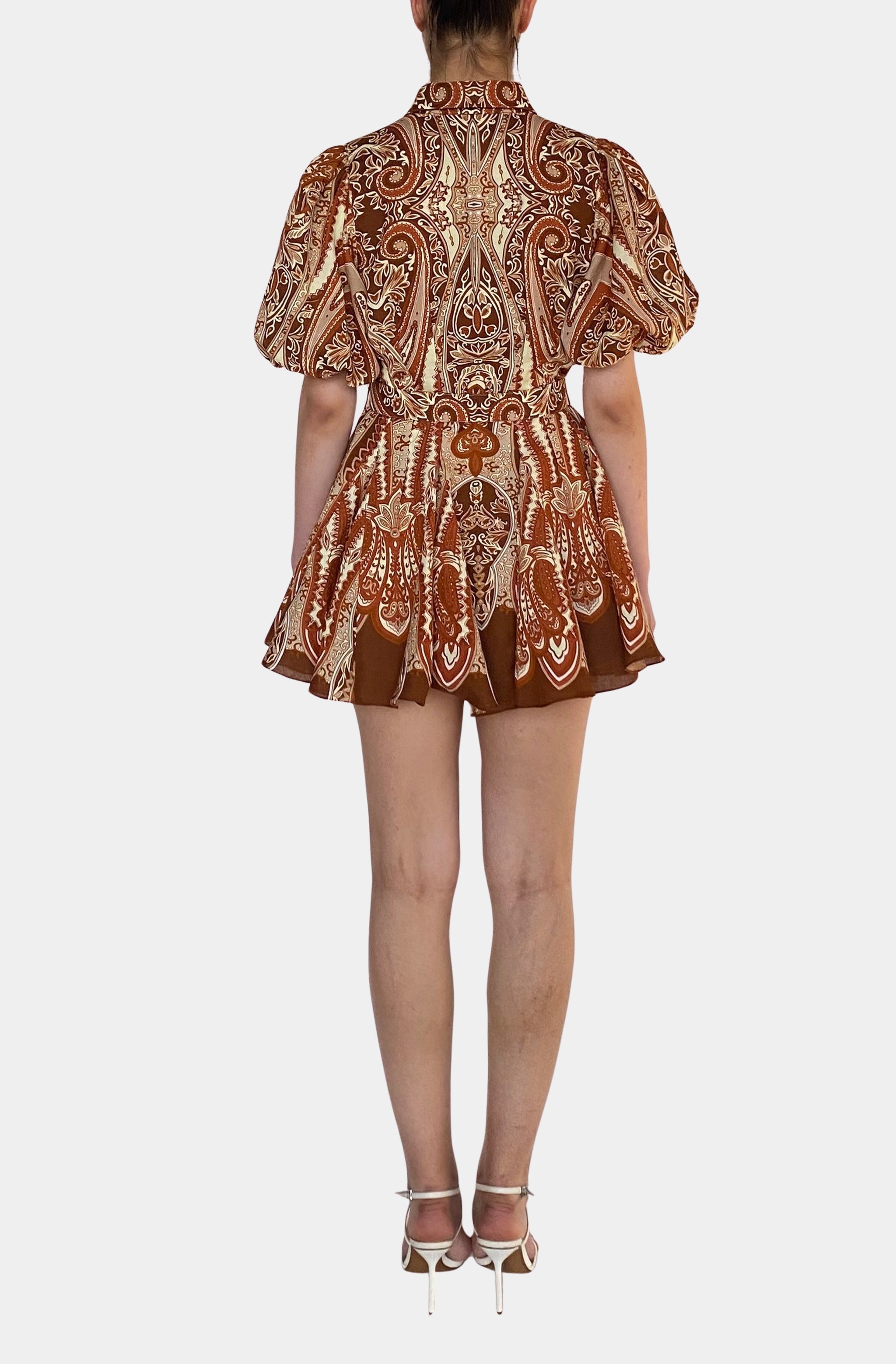 Rida Collared Mini Shirt Dress