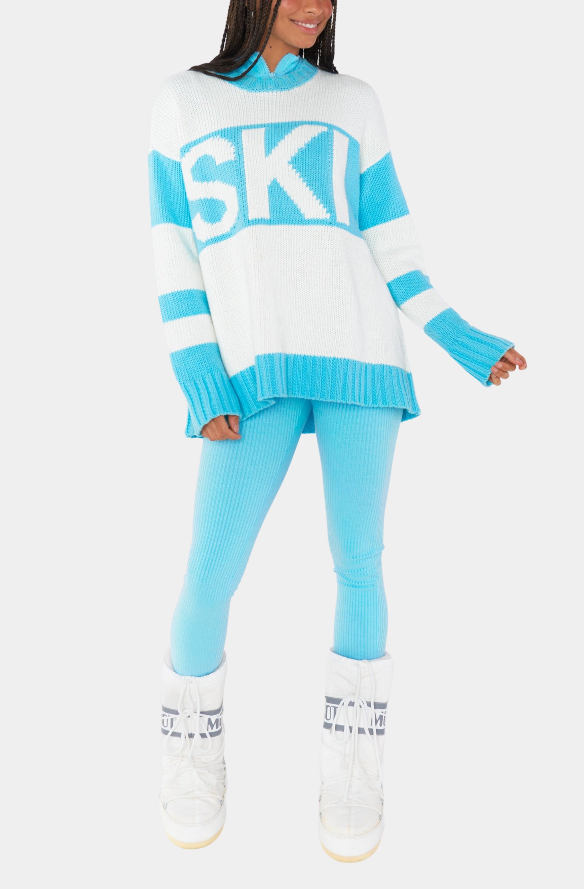 Ski In Sweater