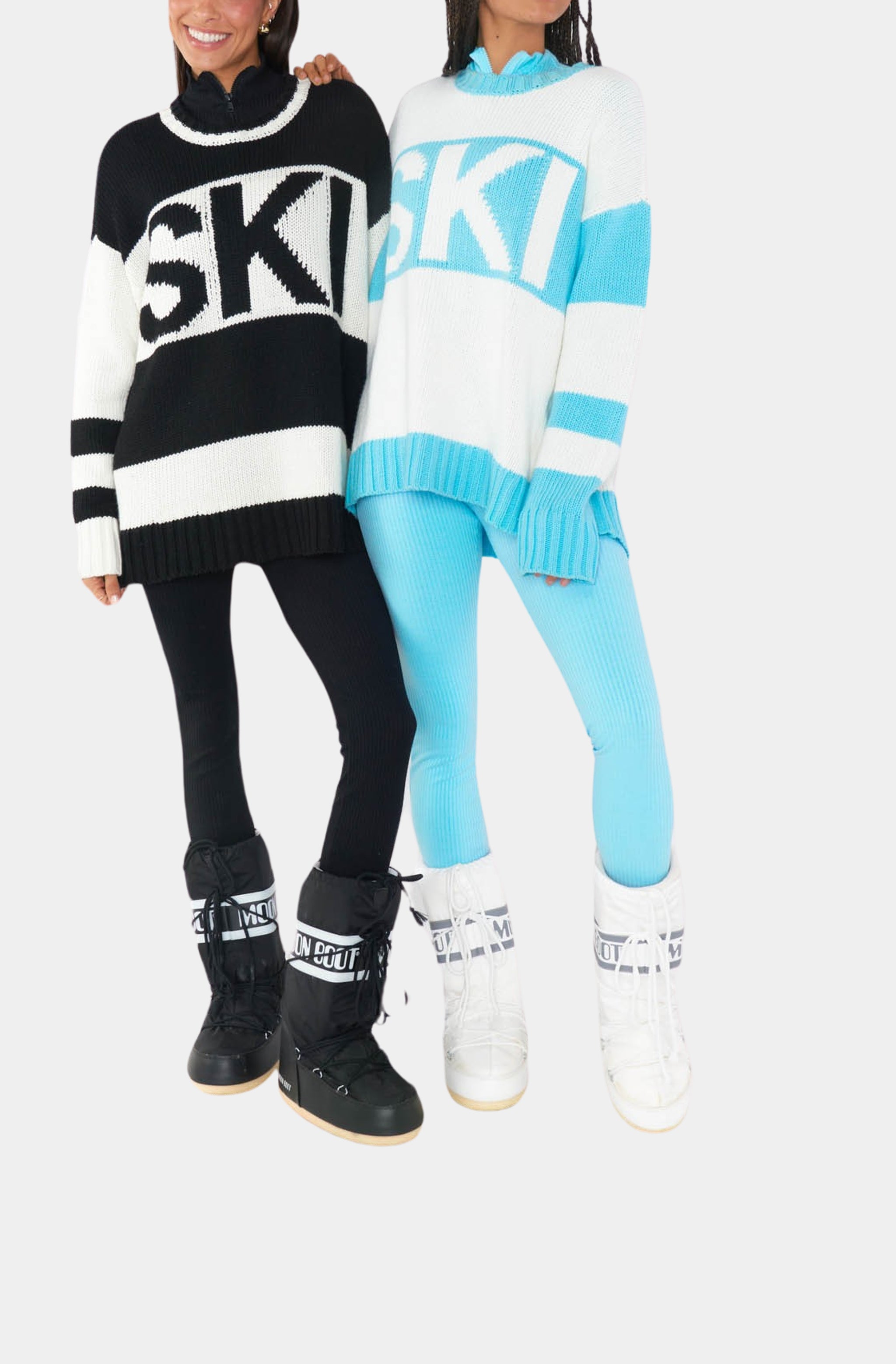 Ski In Sweater