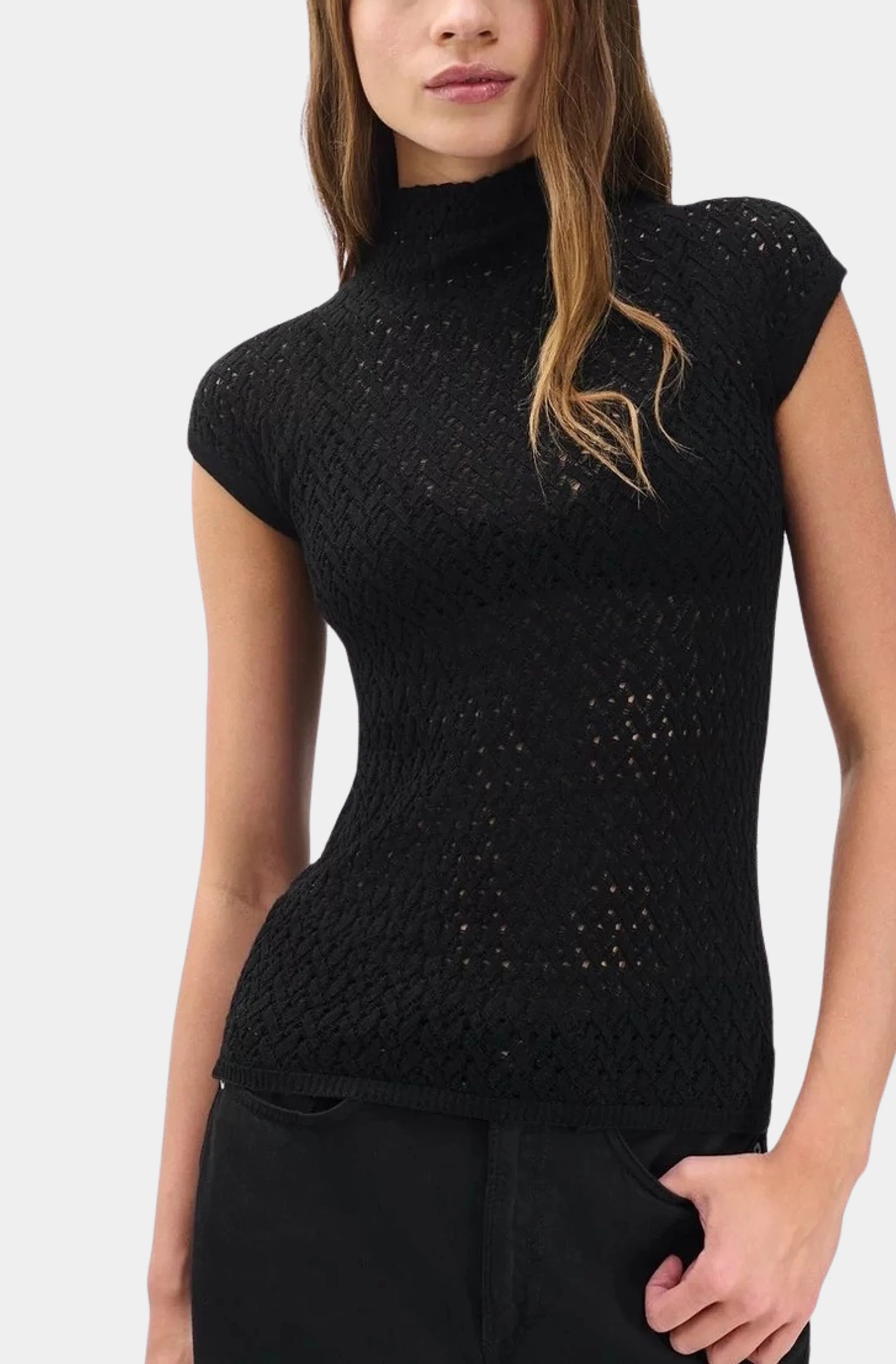 Tana Merino Cap Sleeve Sweater