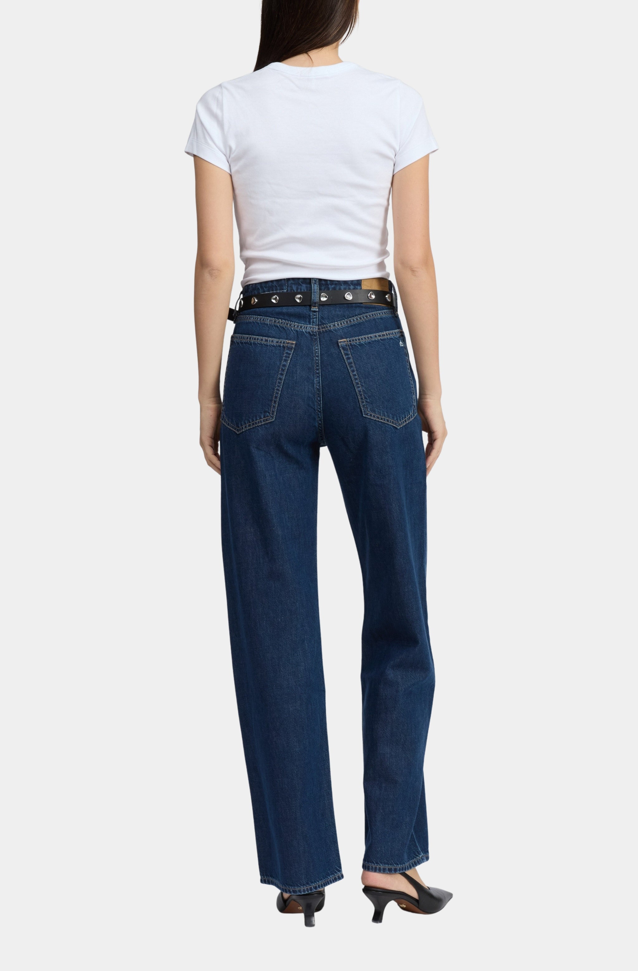 Featherweight Logan Mid-Rise Wide Leg Jean