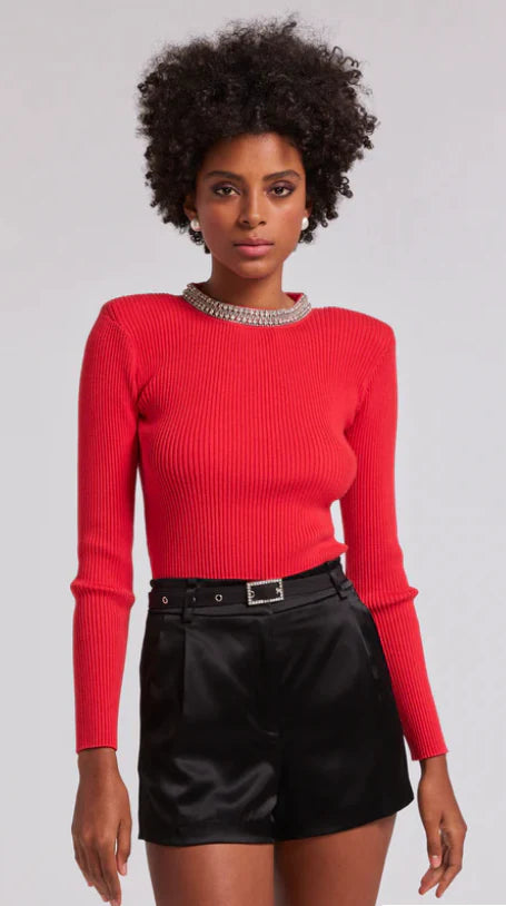 Helene Crystal Rib Top