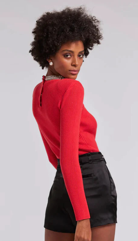 Helene Crystal Rib Top