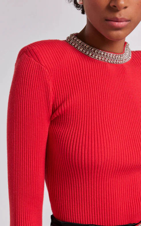Helene Crystal Rib Top