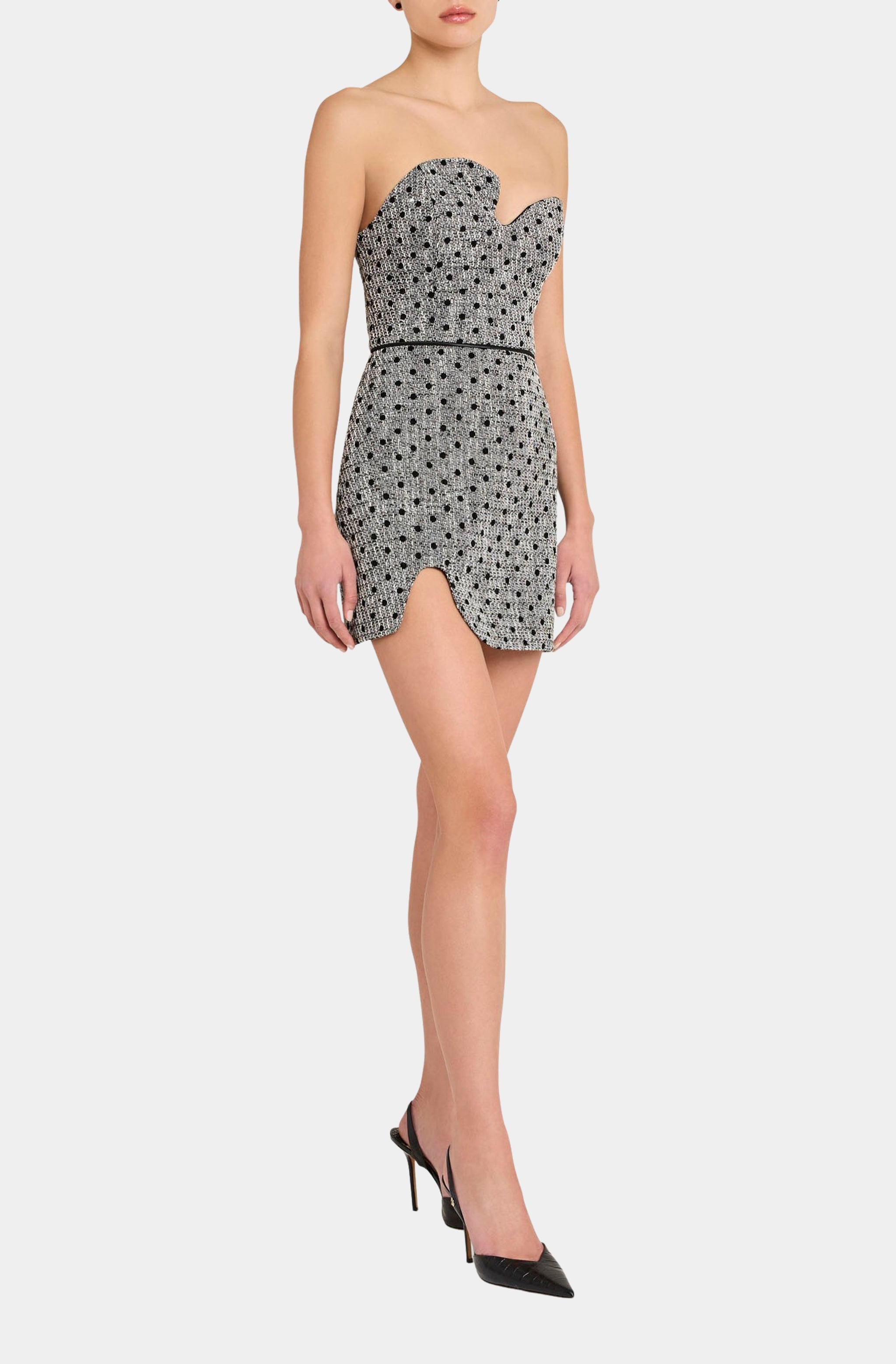 Puzzle Strapless Mini Dress
