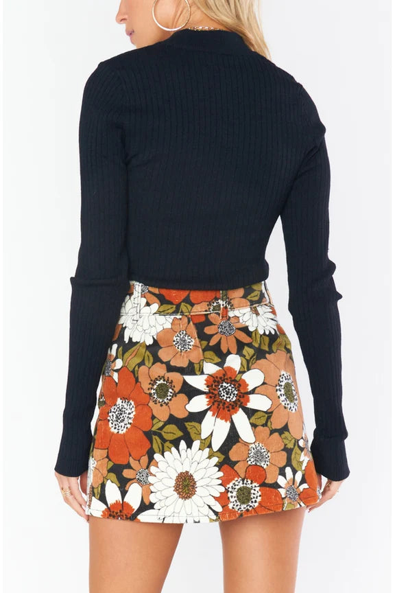 Tyra Belted Skirt- Hutton Floral