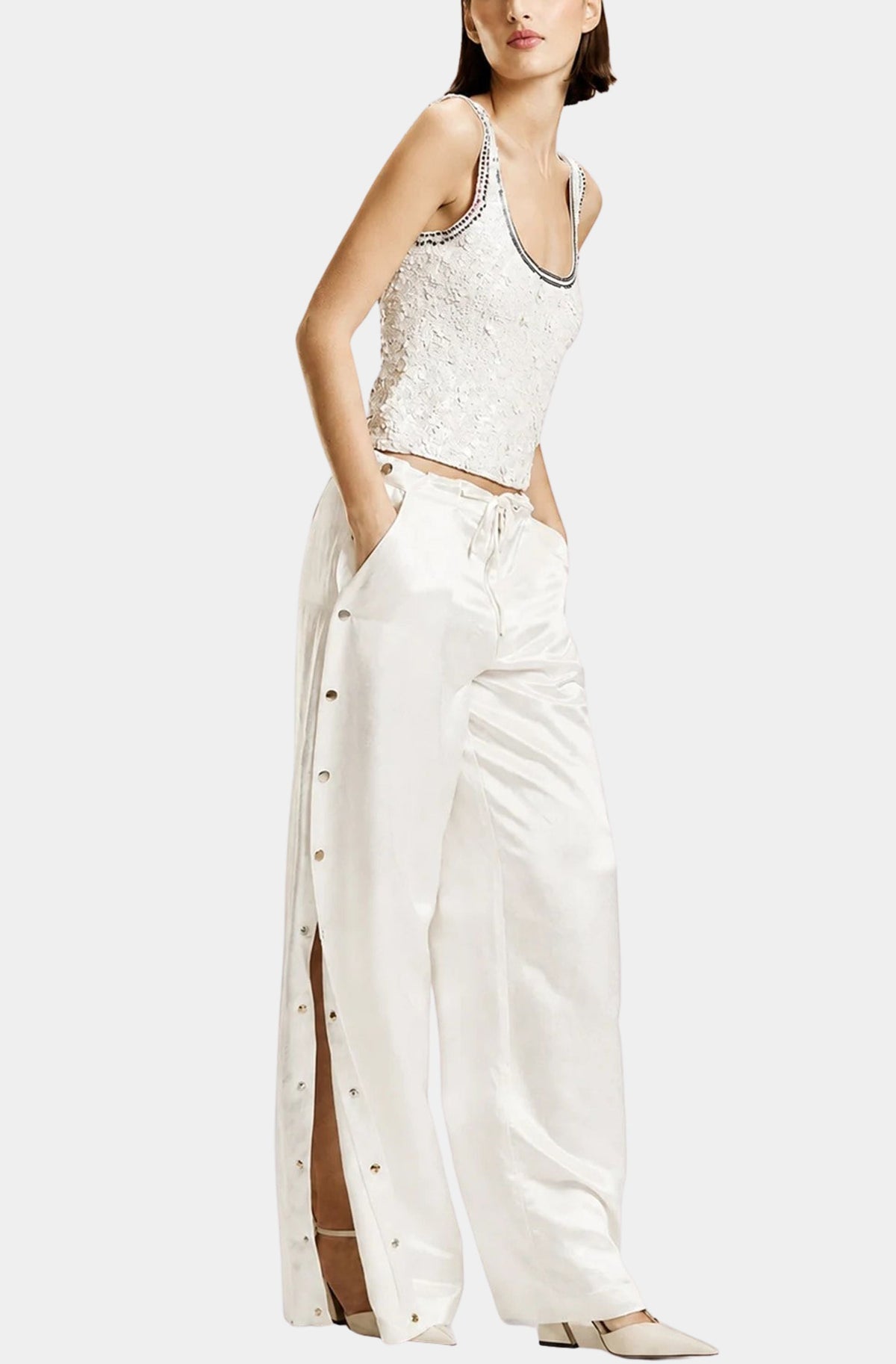 Sequin Scoop Knit Tank