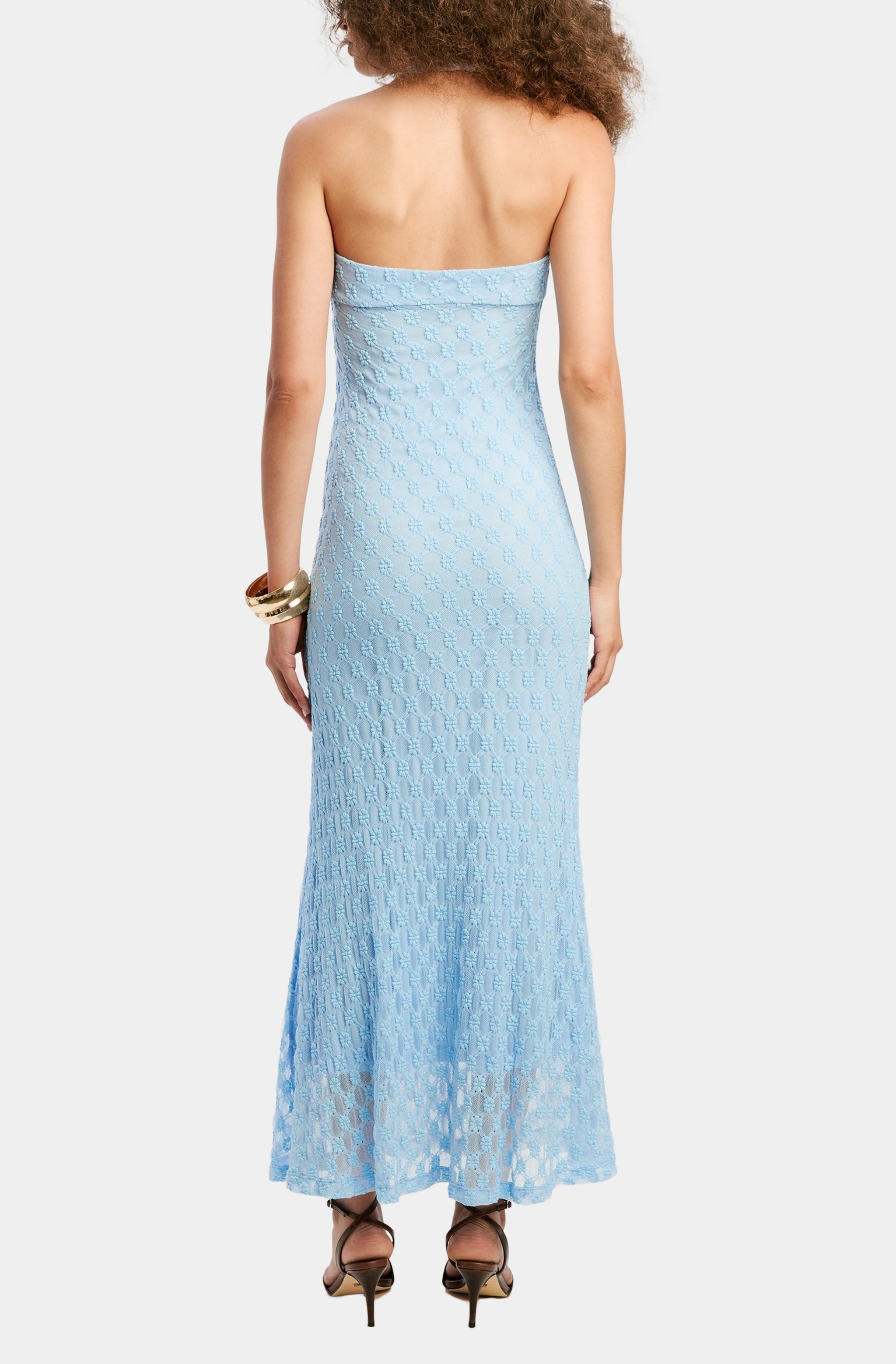 Mariko Halter Neck Midi Dress
