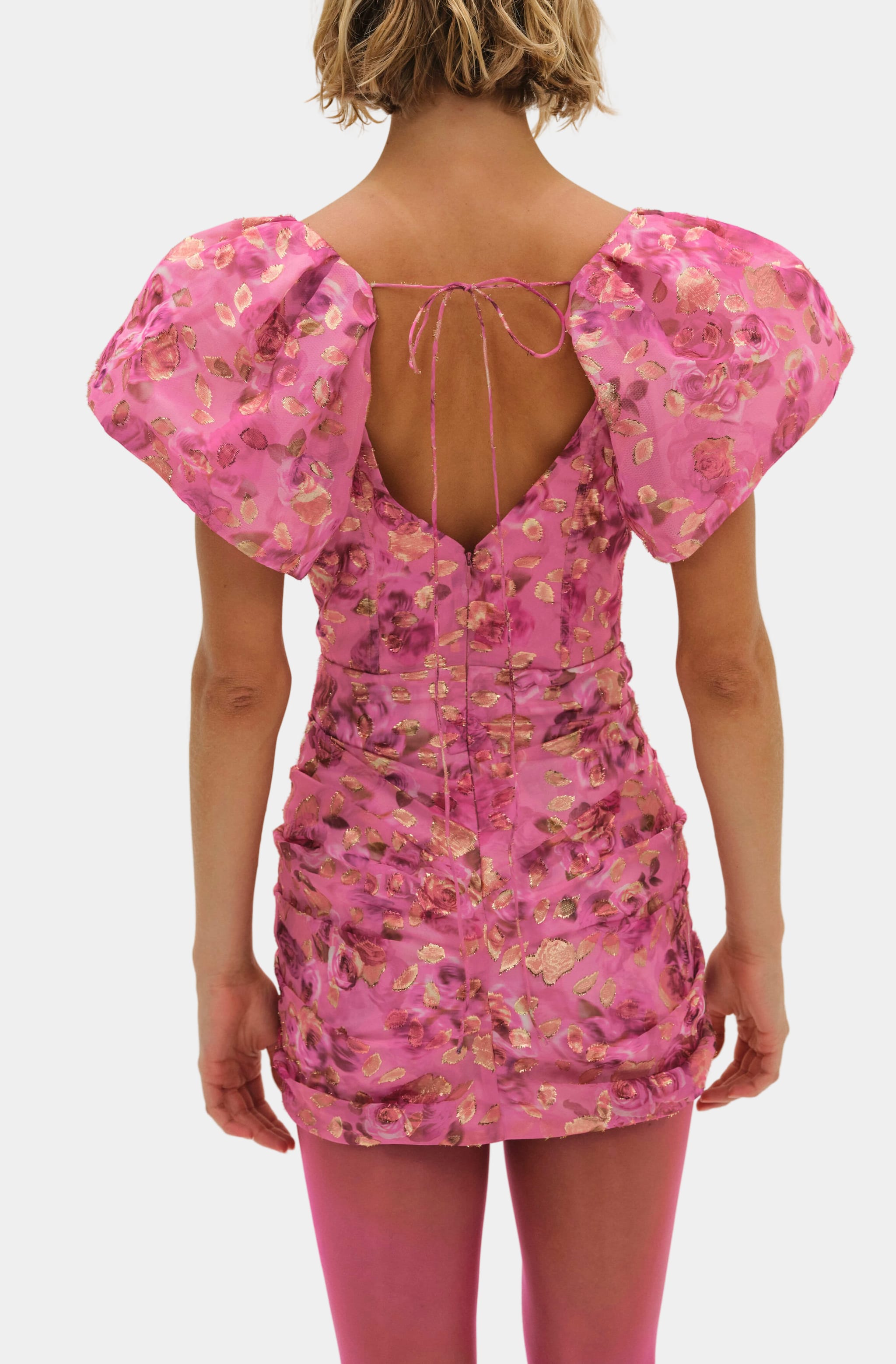 Blurred Roses Mini Dress