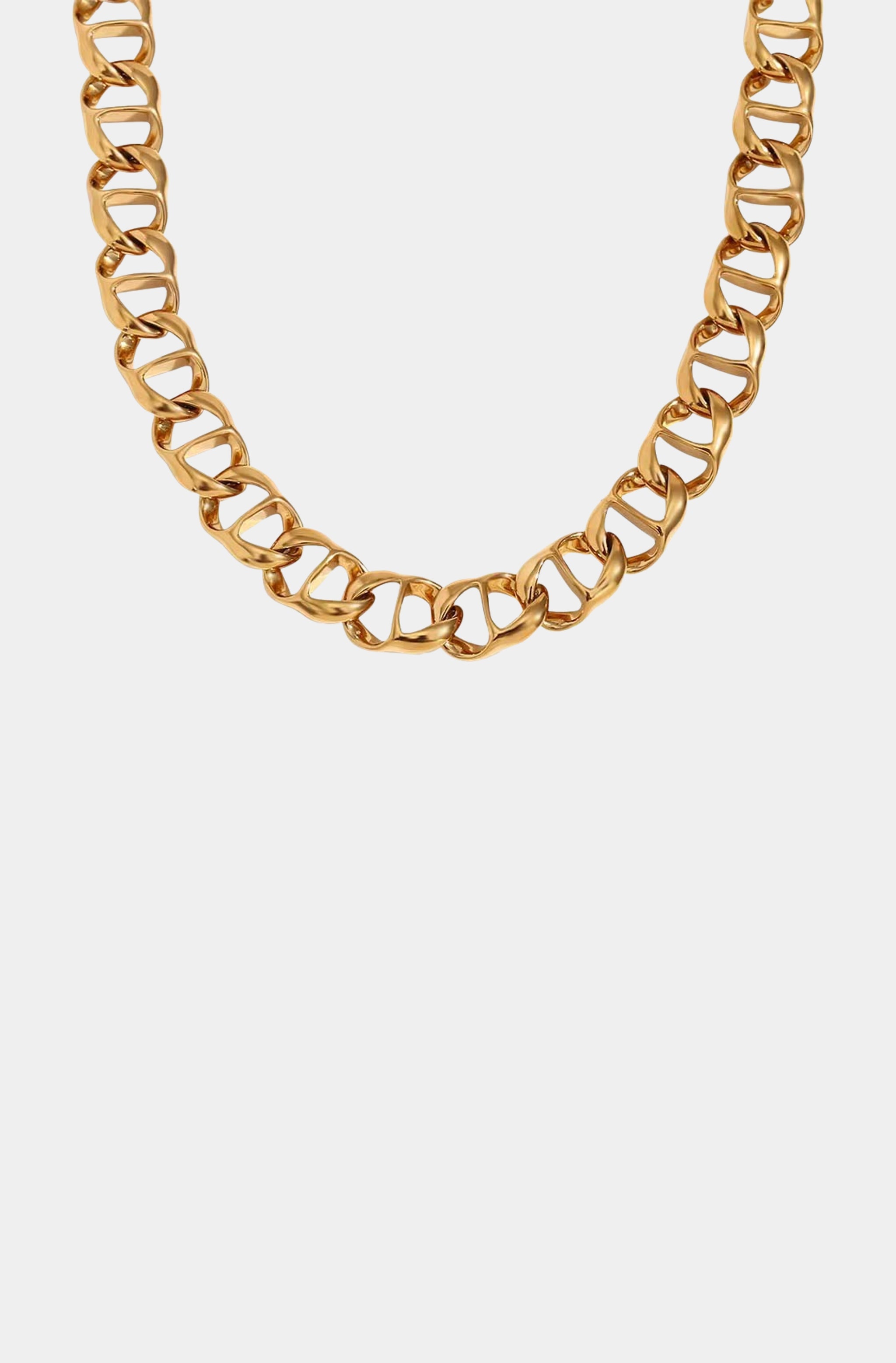 Flat Square Links Necklace – Hemline Oxford