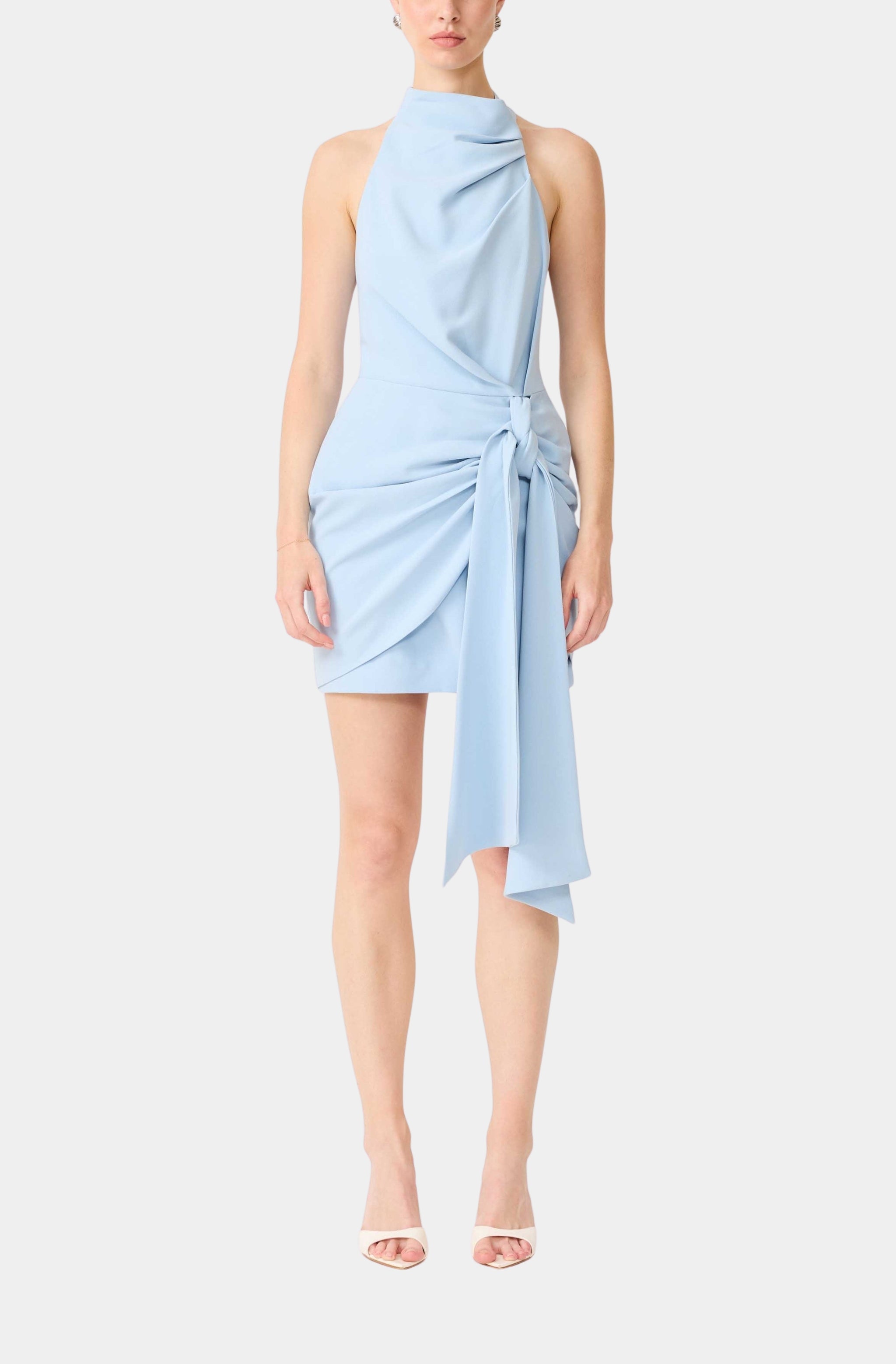 blue halter mini dress Anaya Halter Mini Dress In Blue – Hemline Oxford