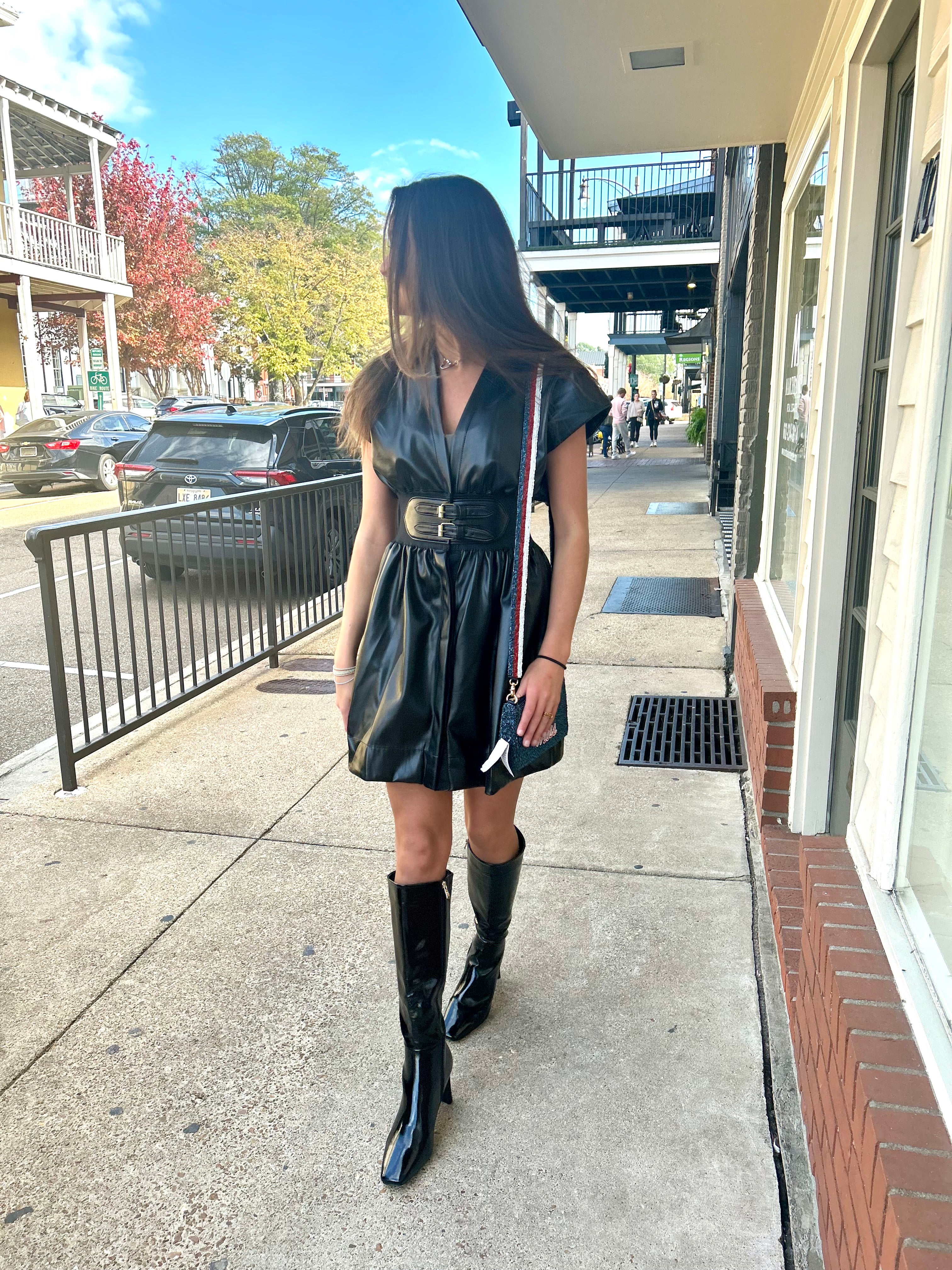 Briar Leather Mini Dress