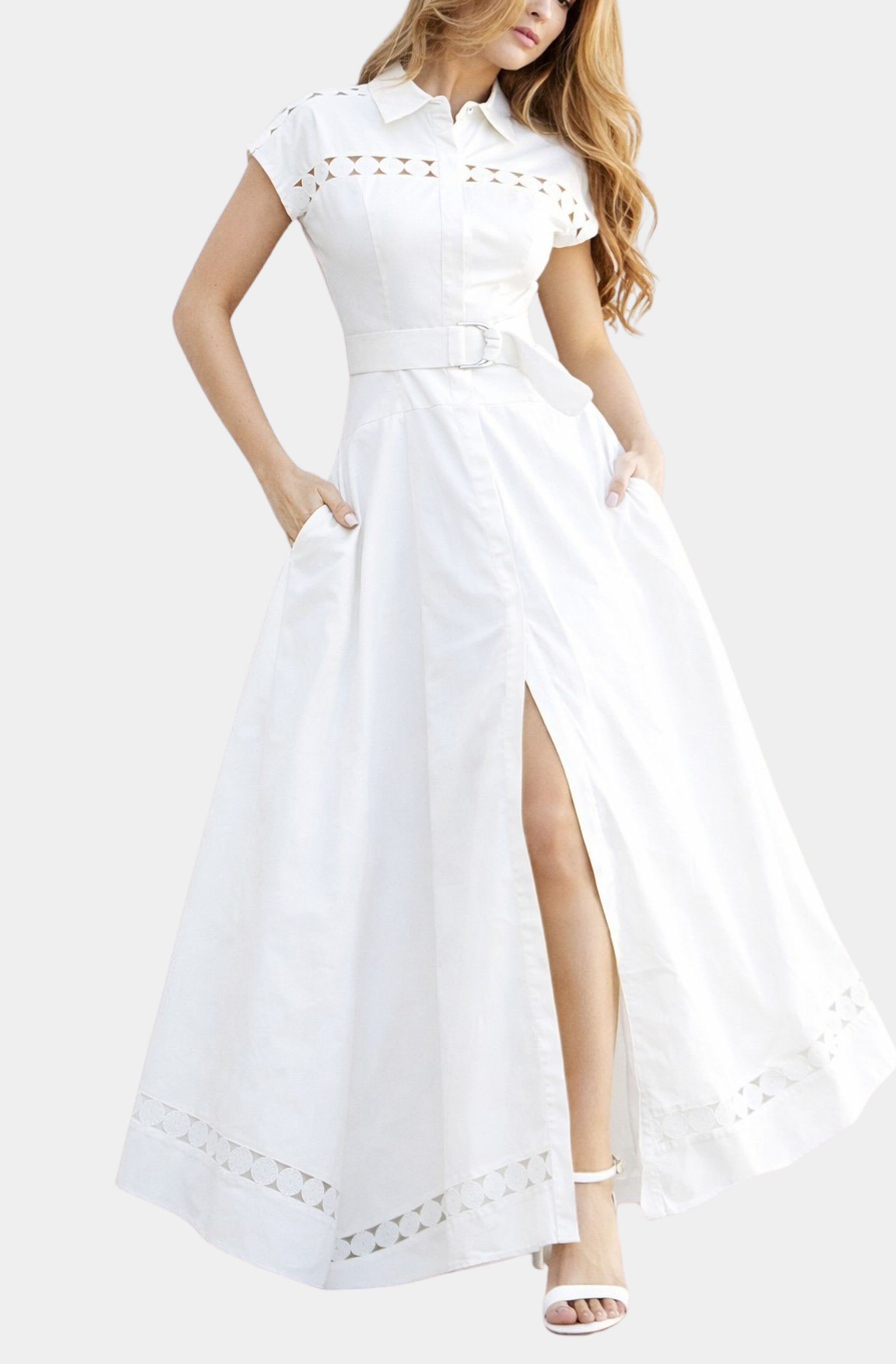 slim fit dress slacks Formal Dress: 27494. Long Evening Dress, Illusion Neckline, A-line