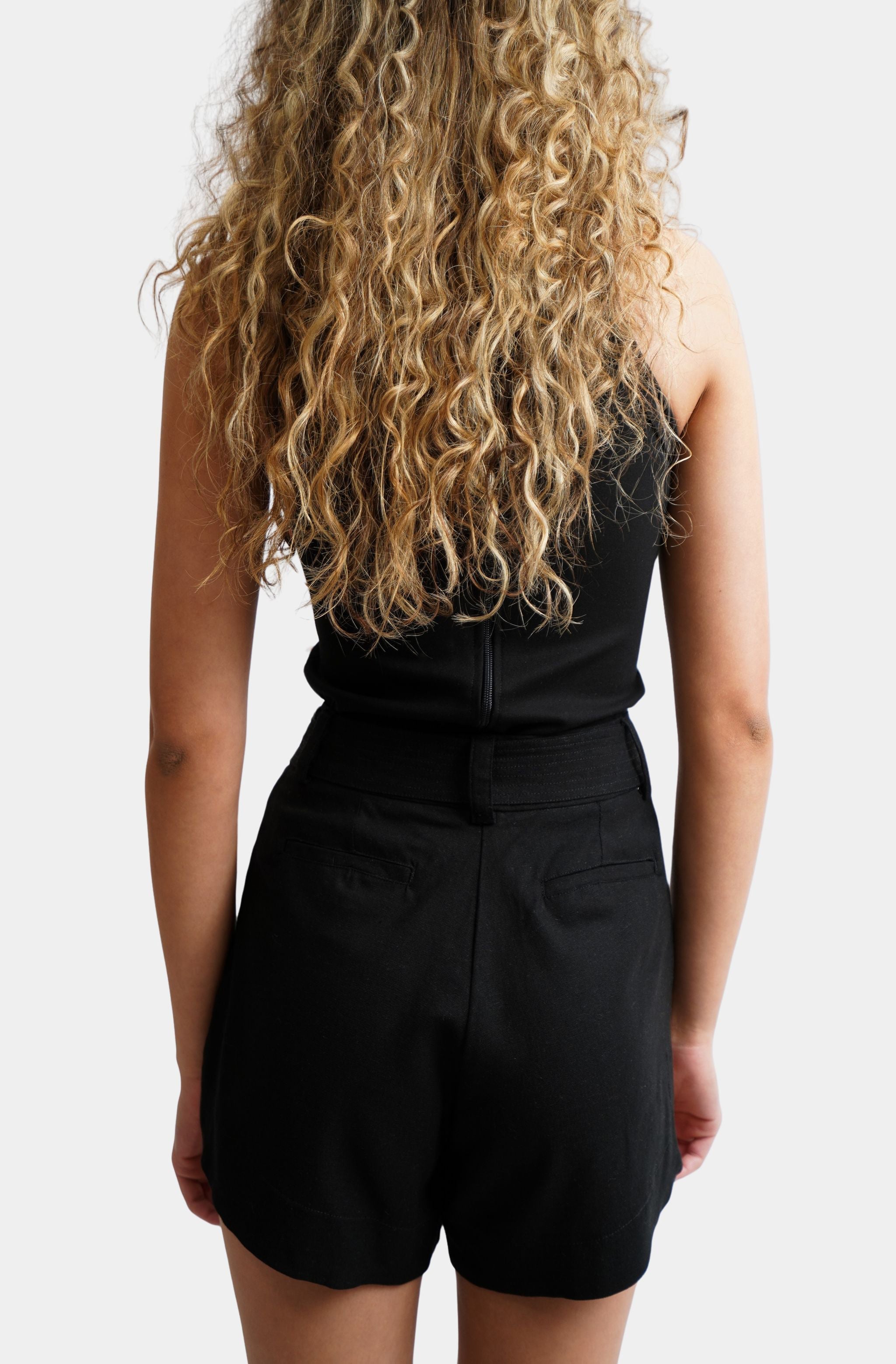 Shorts with Beaded Belt Loops
