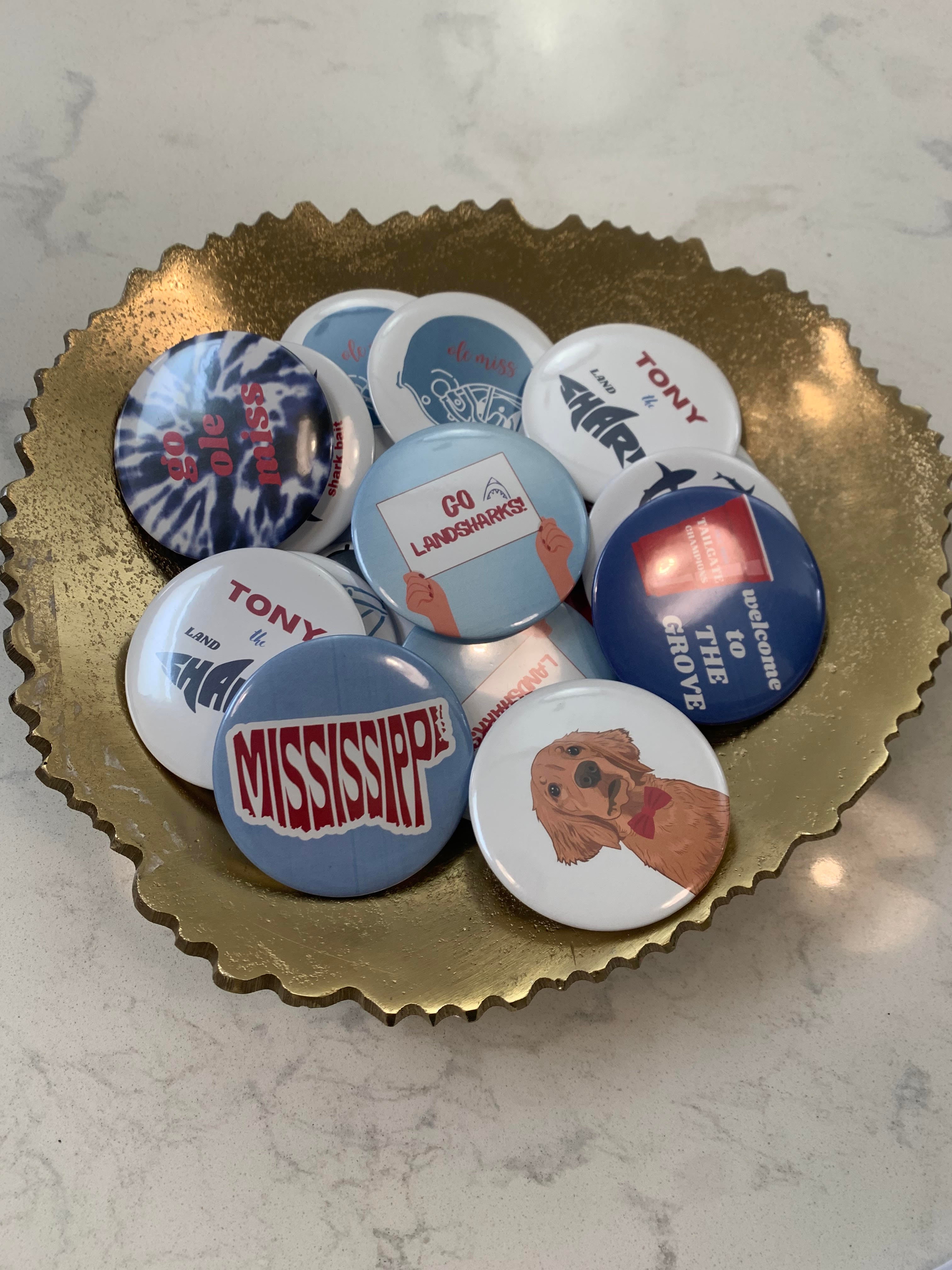 Game Day Button- assorted
